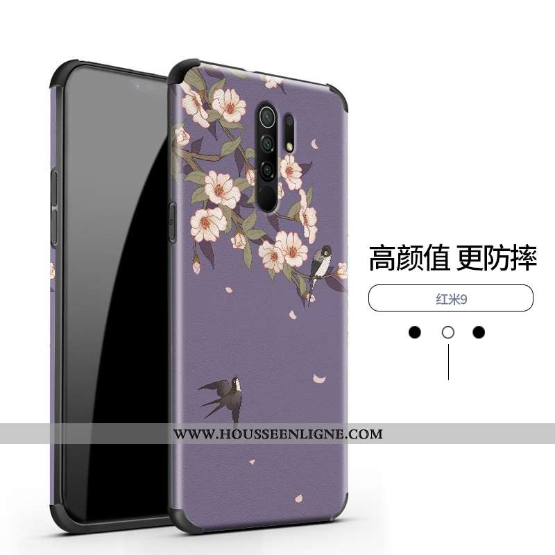 Étui Xiaomi Redmi 9 Ultra Légère Style Chinois Nouveau Incassable Protection Téléphone Portable Viol