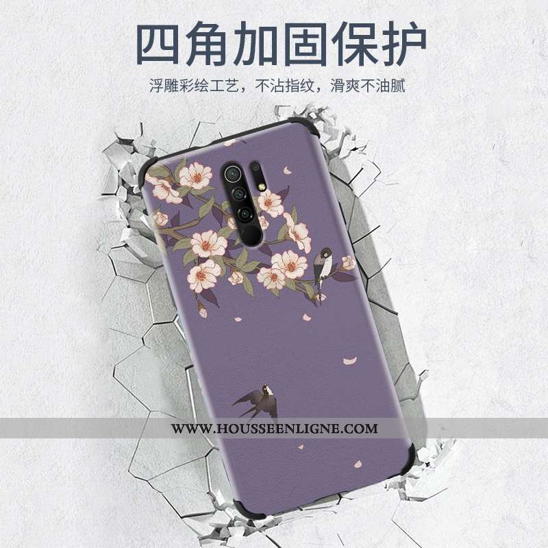 Étui Xiaomi Redmi 9 Ultra Légère Style Chinois Nouveau Incassable Protection Téléphone Portable Viol