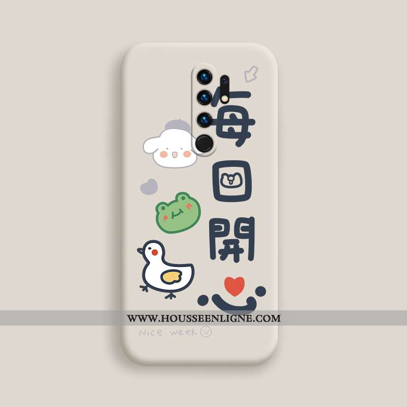 Étui Xiaomi Redmi 9 Ultra Tendance Fluide Doux Silicone Jaune Téléphone Portable Légère