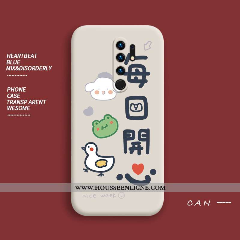 Étui Xiaomi Redmi 9 Ultra Tendance Fluide Doux Silicone Jaune Téléphone Portable Légère