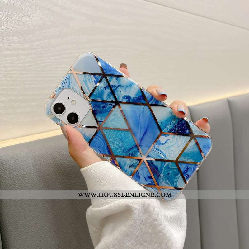 Étui iPhone 12 Mini Fluide Doux Silicone Nouveau Tout Compris Modèle Fleurie Coque Téléphone Portabl