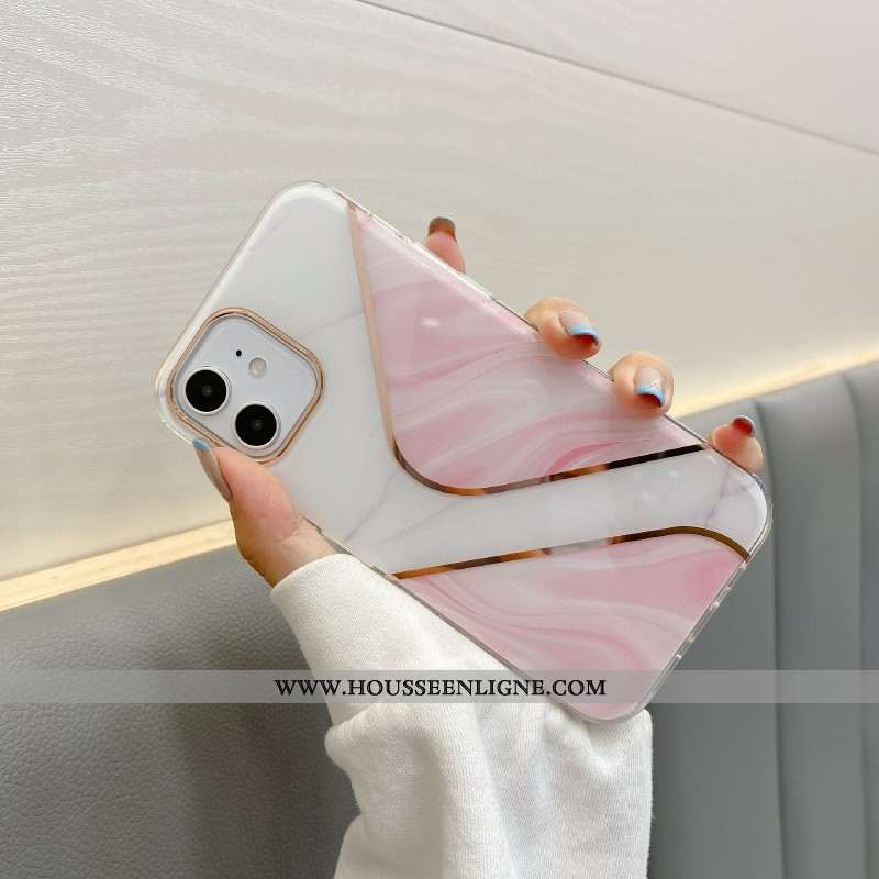 Étui iPhone 12 Mini Fluide Doux Silicone Nouveau Tout Compris Modèle Fleurie Coque Téléphone Portabl