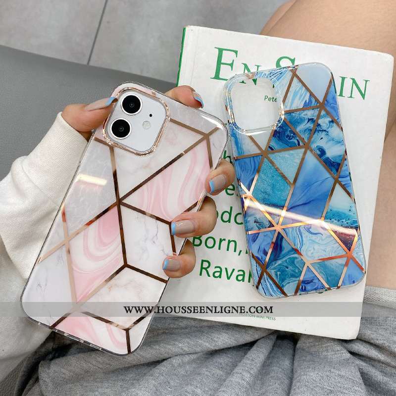 Étui iPhone 12 Mini Fluide Doux Silicone Nouveau Tout Compris Modèle Fleurie Coque Téléphone Portabl