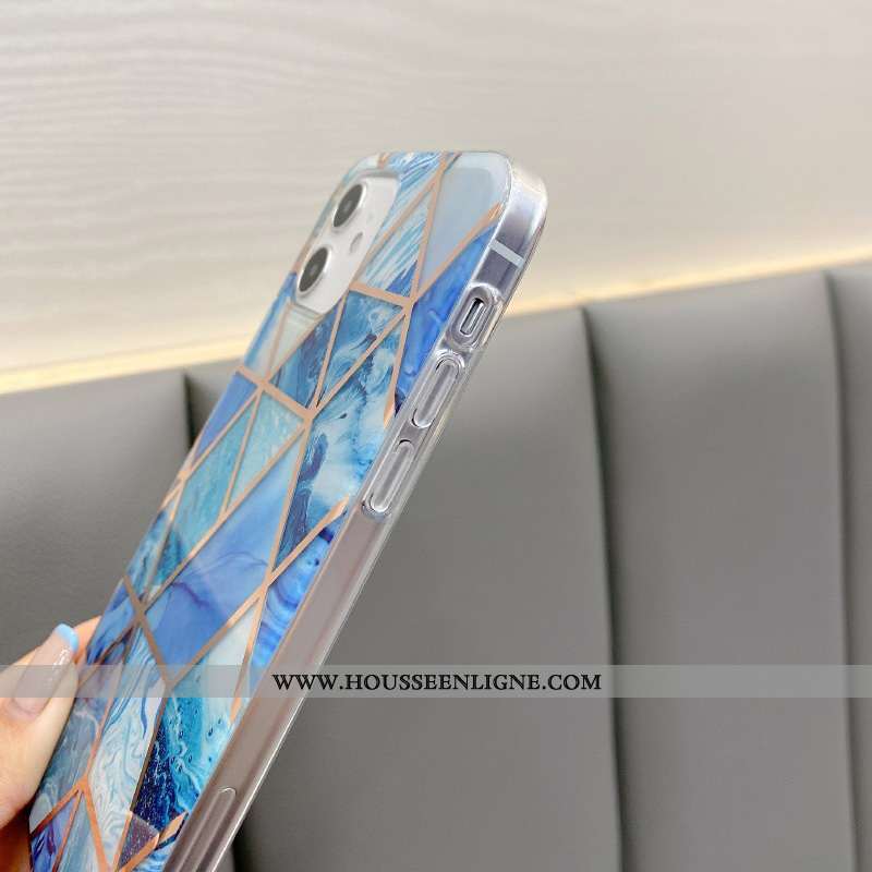 Étui iPhone 12 Mini Fluide Doux Silicone Nouveau Tout Compris Modèle Fleurie Coque Téléphone Portabl