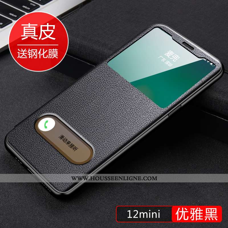 Étui iPhone 12 Mini Légère Cuir Rouge Nouveau Incassable Housse Coque