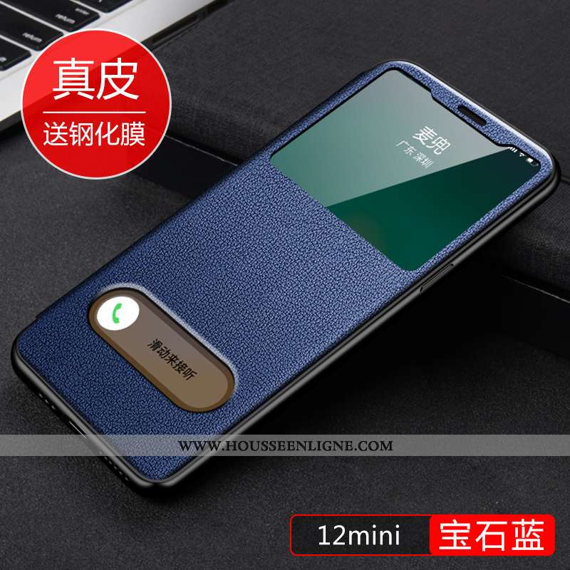 Étui iPhone 12 Mini Légère Cuir Rouge Nouveau Incassable Housse Coque