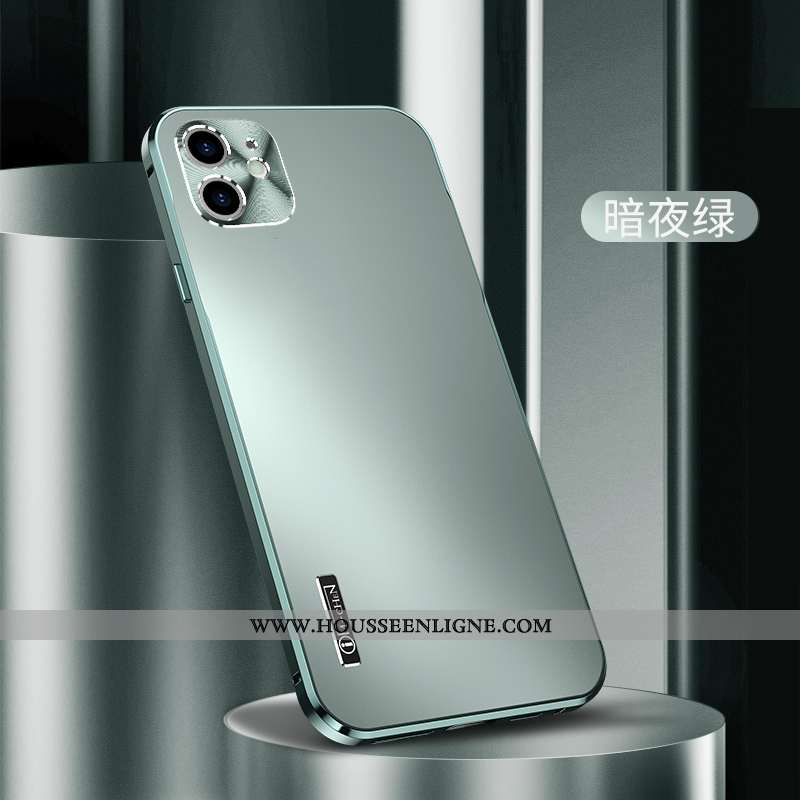 Étui iPhone 12 Mini Légère Protection Tout Compris Métal Nouveau Bleu Marin Incassable Bleu Foncé
