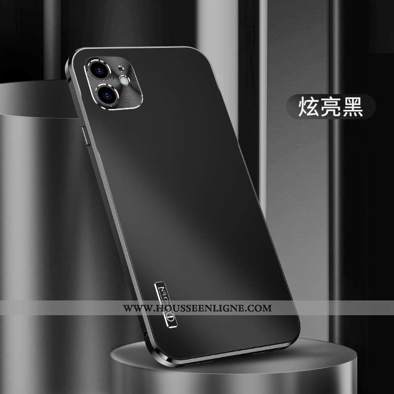 Étui iPhone 12 Mini Légère Protection Tout Compris Métal Nouveau Bleu Marin Incassable Bleu Foncé