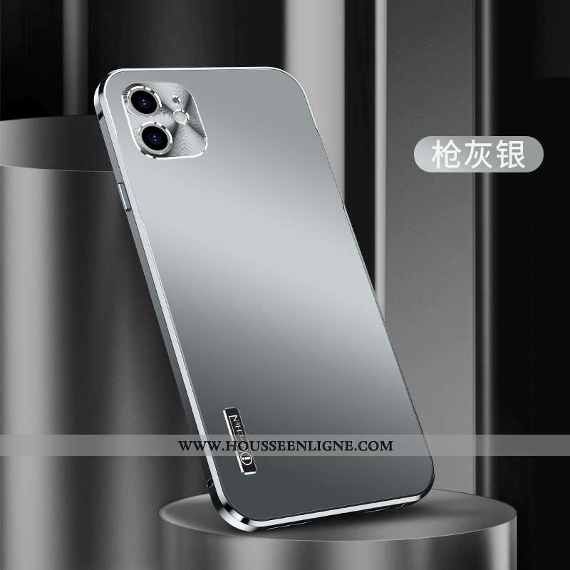 Étui iPhone 12 Mini Légère Protection Tout Compris Métal Nouveau Bleu Marin Incassable Bleu Foncé