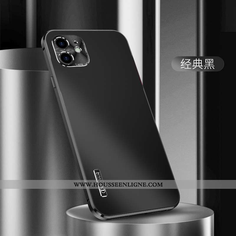 Étui iPhone 12 Mini Légère Protection Tout Compris Métal Nouveau Bleu Marin Incassable Bleu Foncé