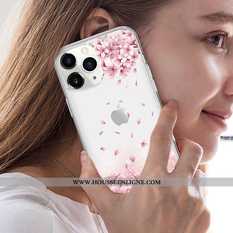 Étui iPhone 12 Pro Max Tendance Silicone Quicksand Argent Incassable Mini Créatif