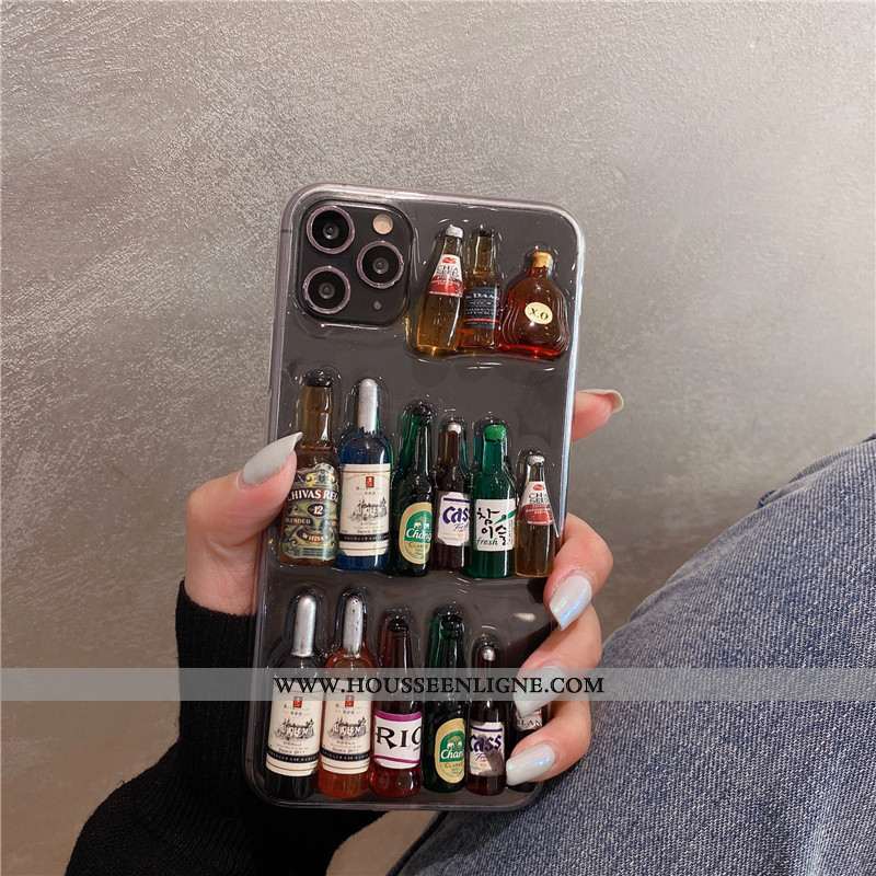 Étui iPhone 12 Pro Max Ultra Tendance Incassable Coque Créatif Net Rouge Blanche