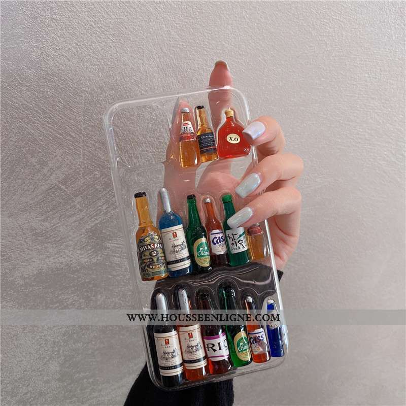 Étui iPhone 12 Pro Max Ultra Tendance Incassable Coque Créatif Net Rouge Blanche
