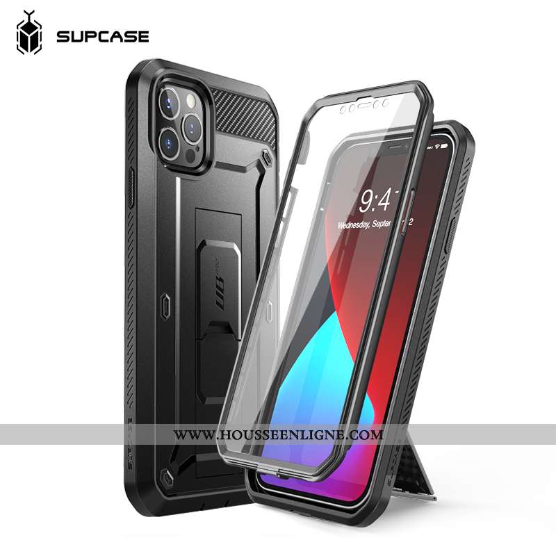 Étui iPhone 12 Pro Tendance Silicone Nouveau Téléphone Portable Difficile Coque Noir