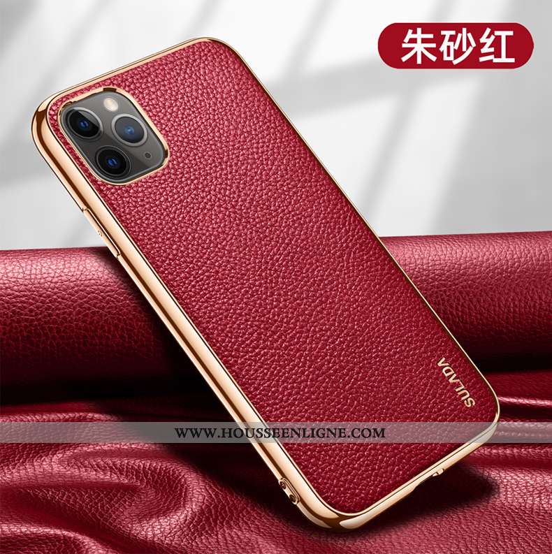 Étui iPhone 12 Pro Ultra Légère Cuir Véritable Tout Compris Luxe Noir Téléphone Portable