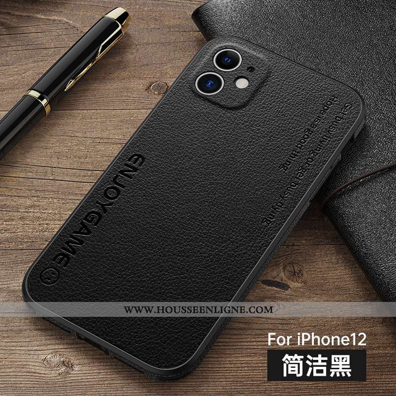 Étui iPhone 12 Protection Personnalité Incassable Tout Compris Légère Ultra Marron