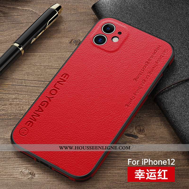 Étui iPhone 12 Protection Personnalité Incassable Tout Compris Légère Ultra Marron