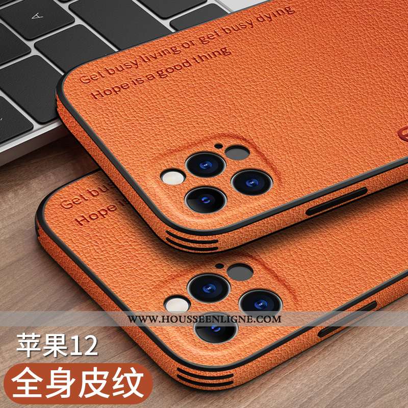 Étui iPhone 12 Protection Personnalité Incassable Tout Compris Légère Ultra Marron