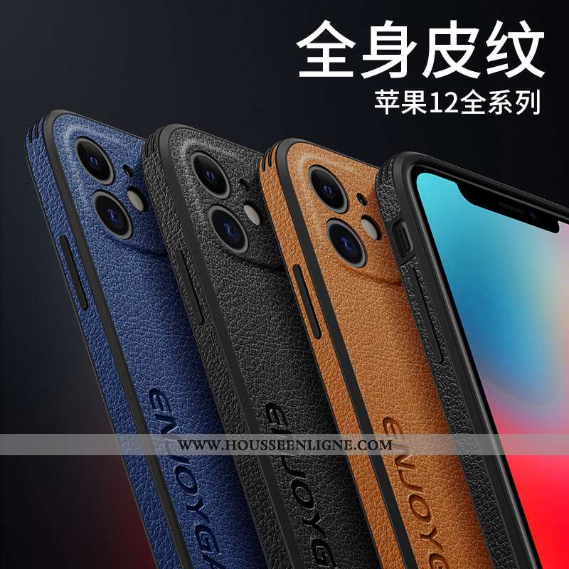 Étui iPhone 12 Protection Personnalité Incassable Tout Compris Légère Ultra Marron