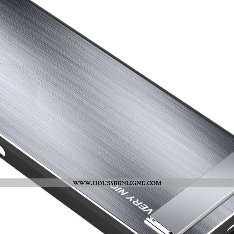 Coque Huawei P60 Pro Aluminium Brossé avec Support