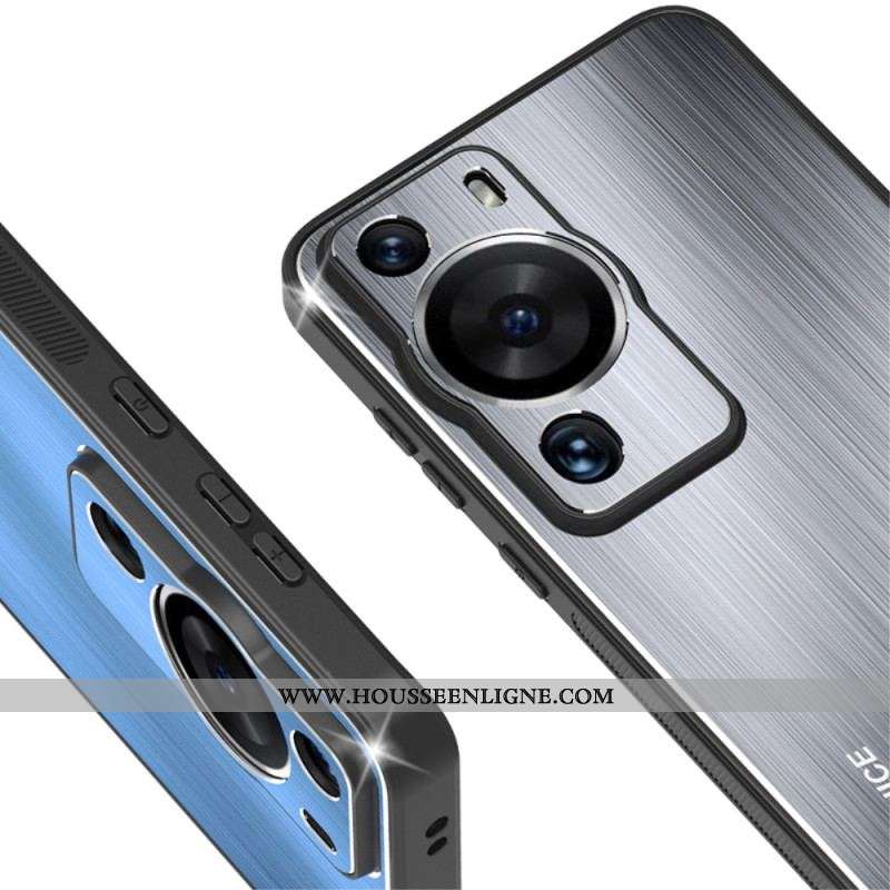 Coque Huawei P60 Pro Aluminium Brossé avec Support