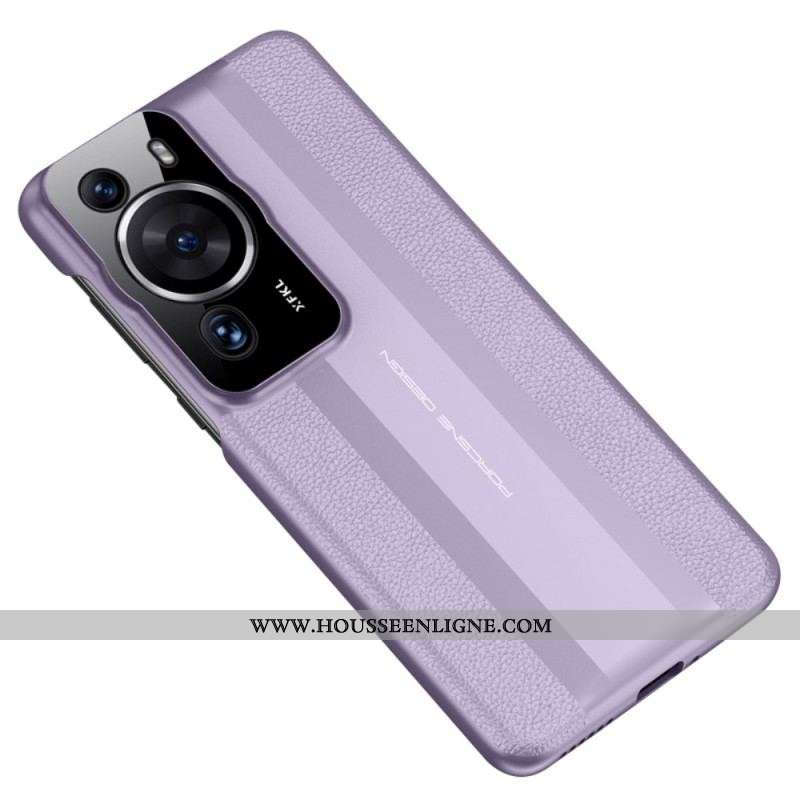 Coque Huawei P60 Pro Cuir Véritable