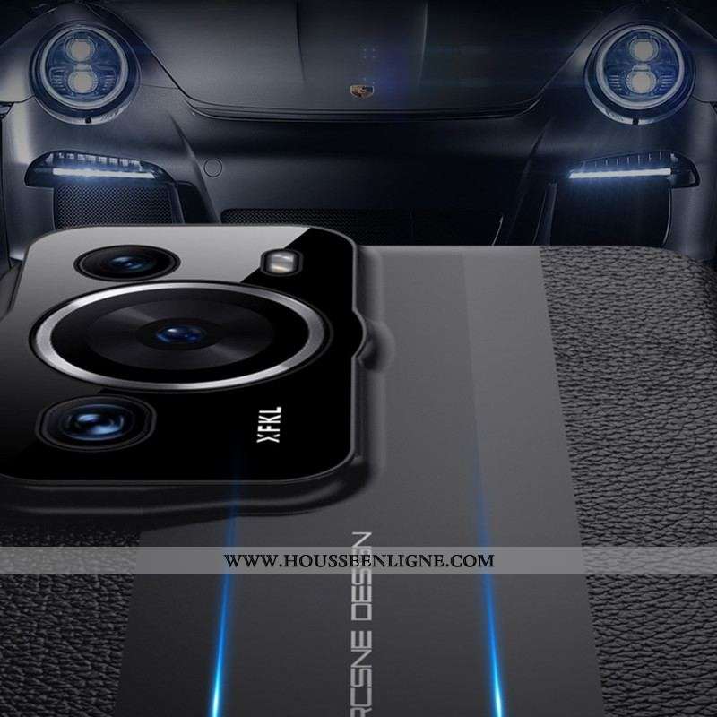 Coque Huawei P60 Pro Cuir Véritable