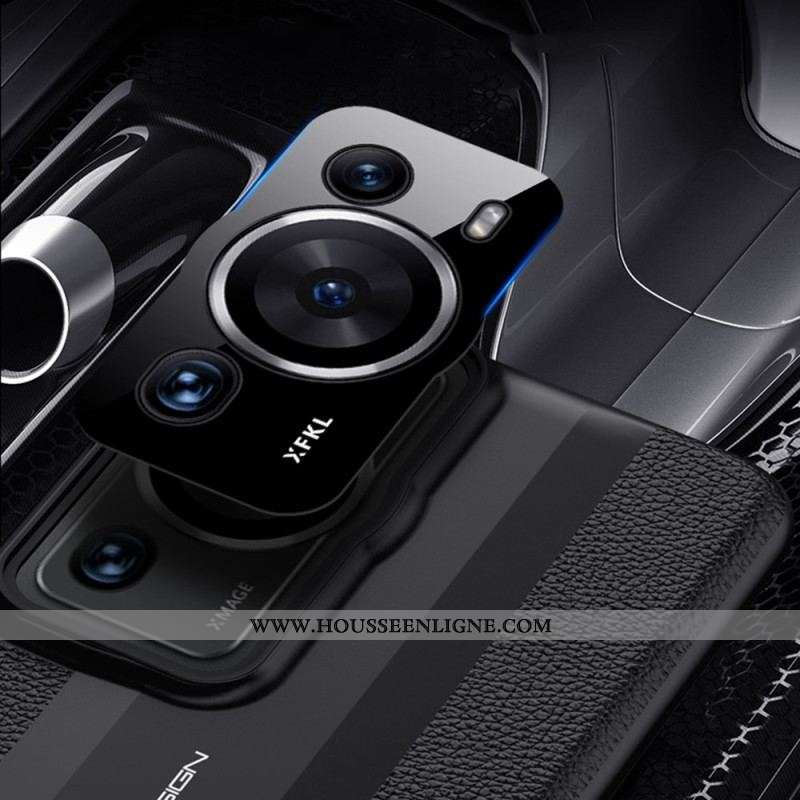 Coque Huawei P60 Pro Cuir Véritable