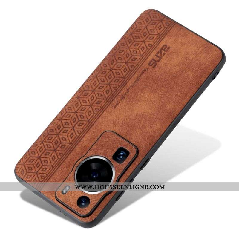 Coque Huawei P60 Pro Effet Cuir AZNS