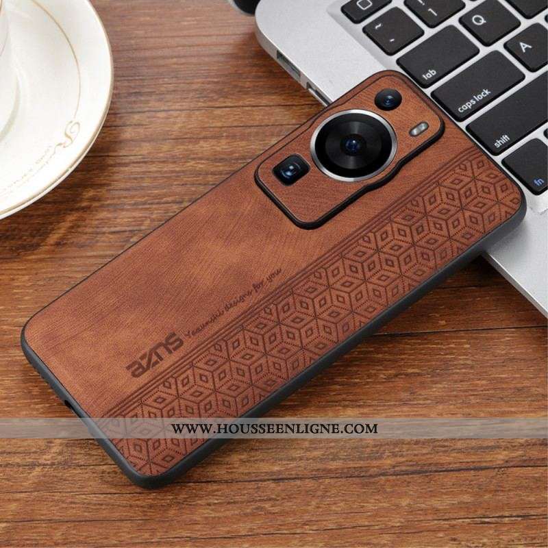 Coque Huawei P60 Pro Effet Cuir AZNS