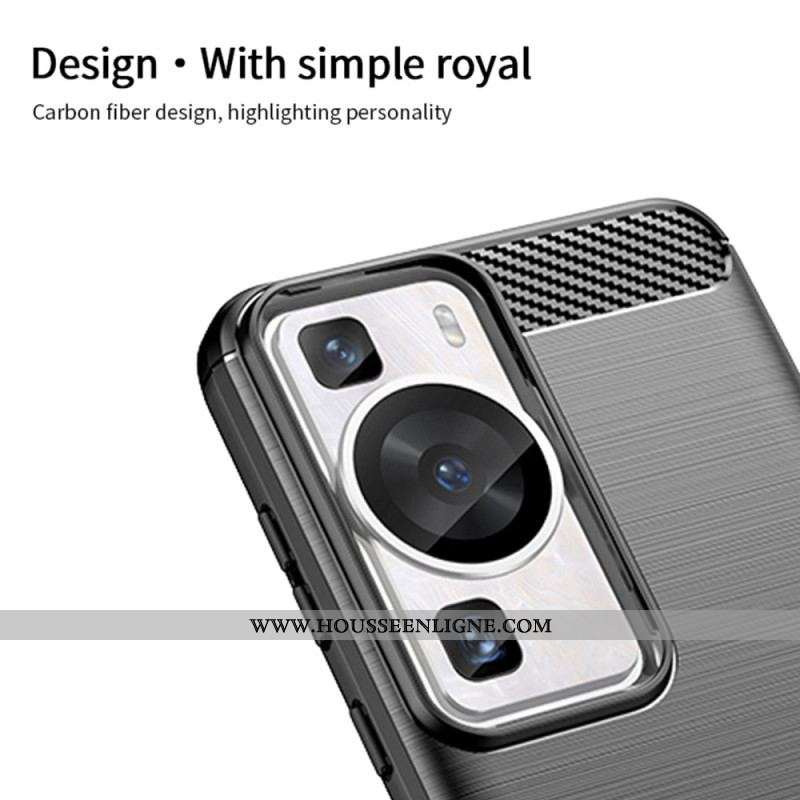 Coque Huawei P60 Pro Fibre Carbone Brossée MOFI