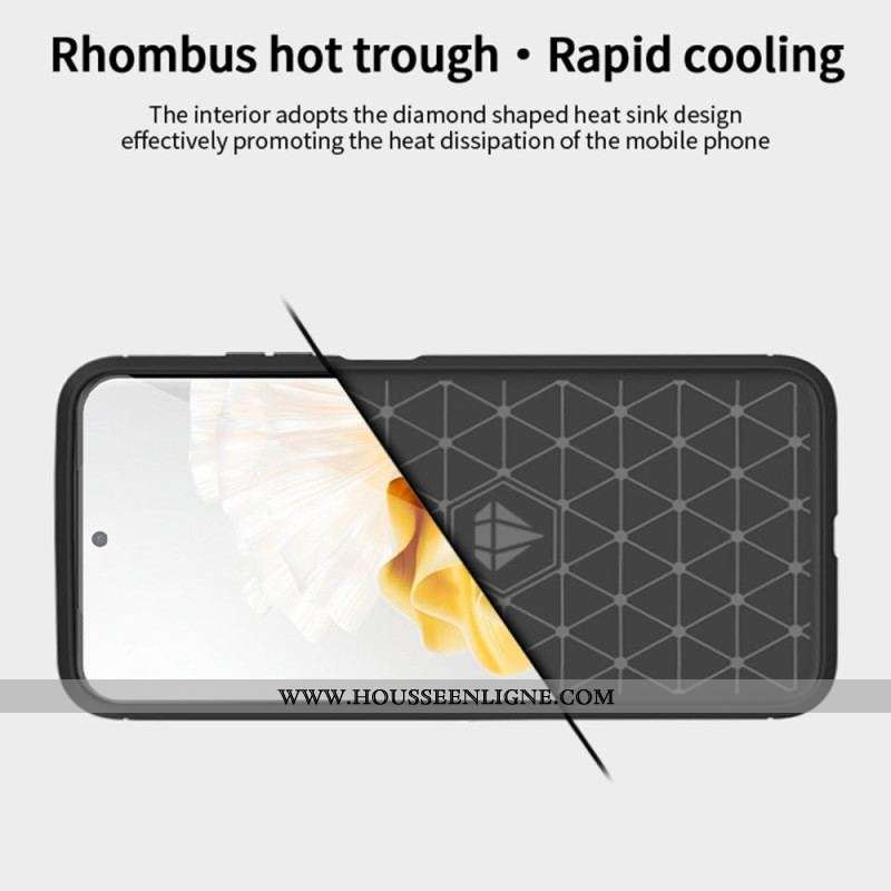 Coque Huawei P60 Pro Fibre Carbone Brossée MOFI