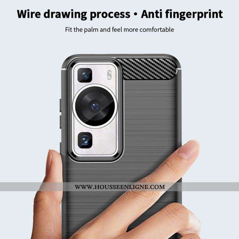 Coque Huawei P60 Pro Fibre Carbone Brossée MOFI