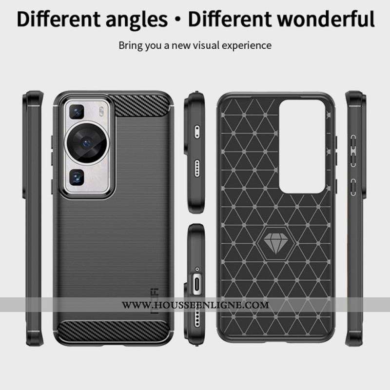 Coque Huawei P60 Pro Fibre Carbone Brossée MOFI