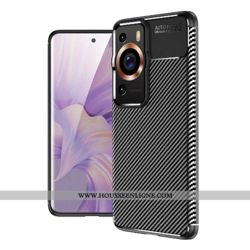 Coque Huawei P60 Pro Fibre Carbone Flexible