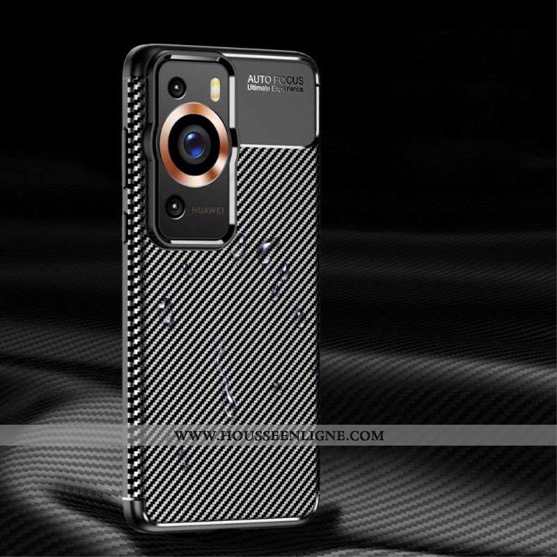 Coque Huawei P60 Pro Fibre Carbone Flexible
