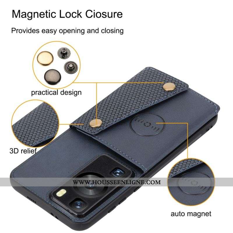 Coque Huawei P60 Pro Porte-Cartes Support