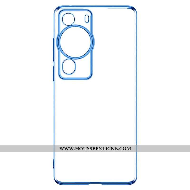 Coque Huawei P60 Pro Transparente Rebords Style Métal SULADA