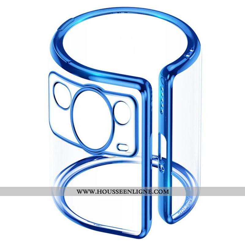 Coque Huawei P60 Pro Transparente Rebords Style Métal SULADA