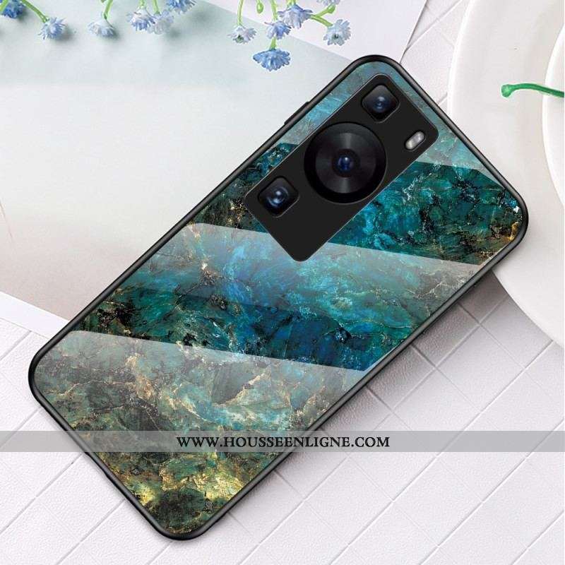 Coque Huawei P60 Pro Verre Trempé Marbre