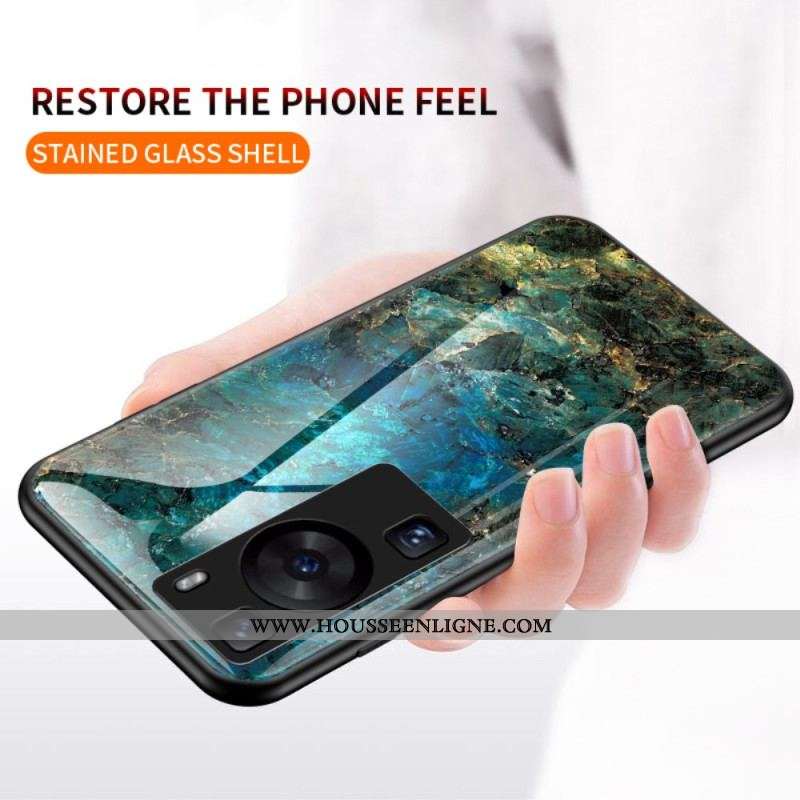Coque Huawei P60 Pro Verre Trempé Marbre