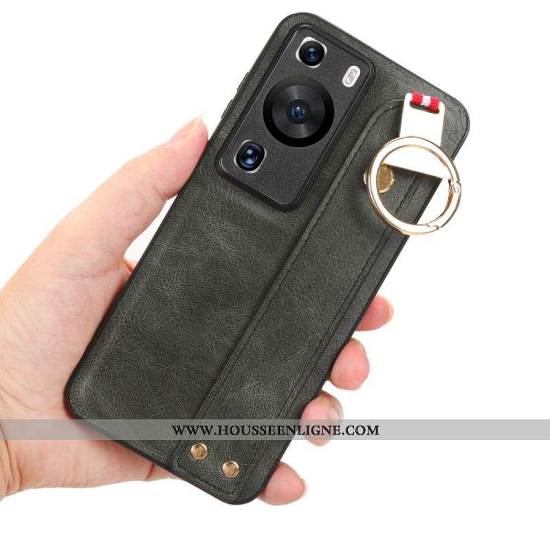 Coque Huawei P60 Pro avec Sangle et Anneau