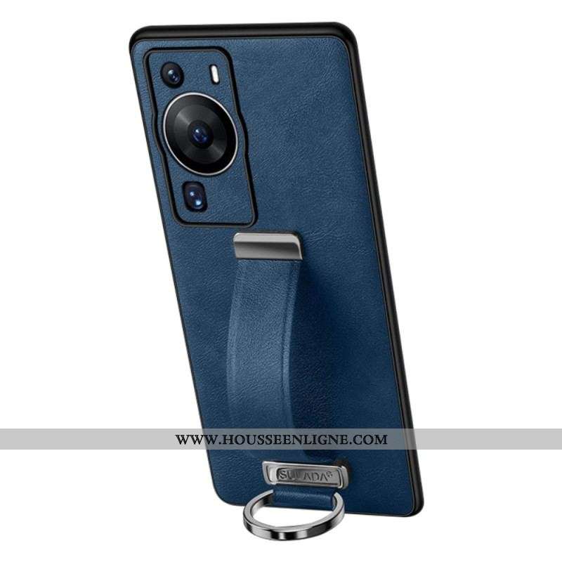 Coque Huawei P60 Pro avec Sangle et Anneau Supports