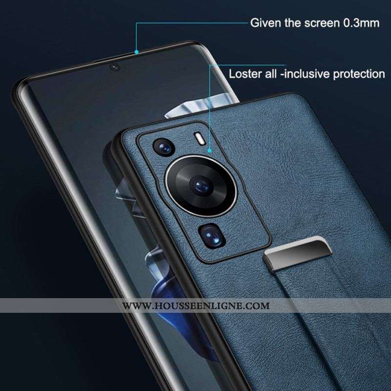 Coque Huawei P60 Pro avec Sangle et Anneau Supports