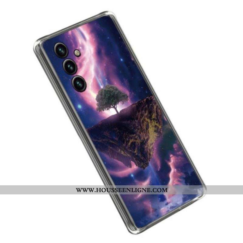Coque Samsung Galaxy A14 5G / A14 Silicone Arbre Futuriste