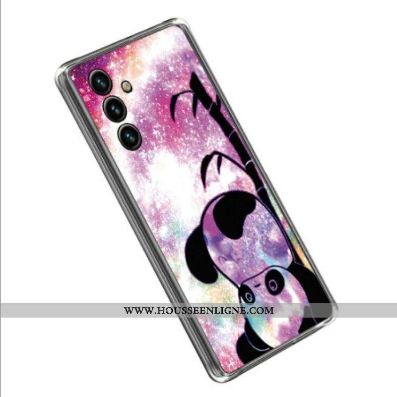 Coque Samsung Galaxy A14 5G / A14 Silicone Panda à l'Envers