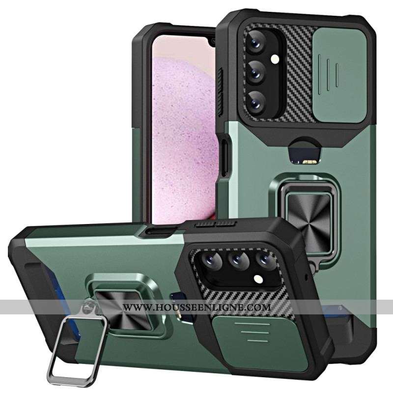 Coque Samsung Galaxy A14 5G / A14 Support, Porte-Carte et Protège Appareil Photo