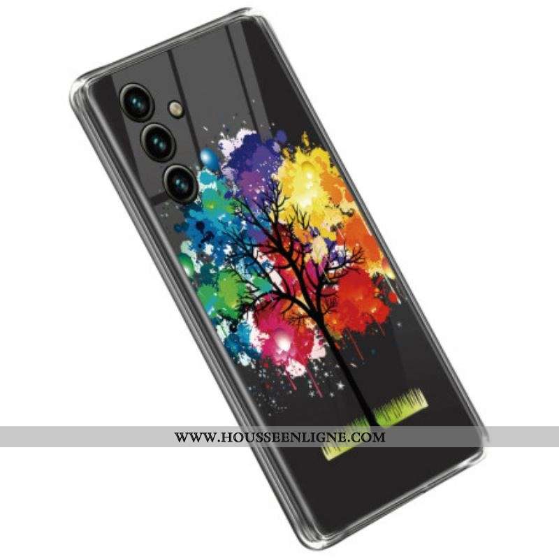 Coque Samsung Galaxy A14 5G / A14 Transparente Arbre Aquarelle