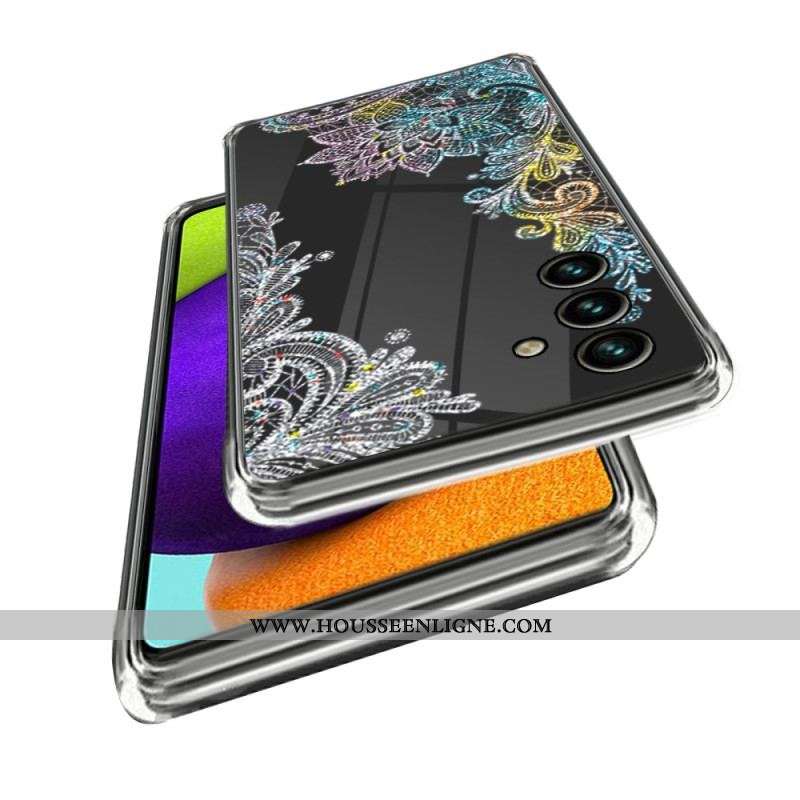 Coque Samsung Galaxy A14 5G / A14 Transparente Dentelle Mandala