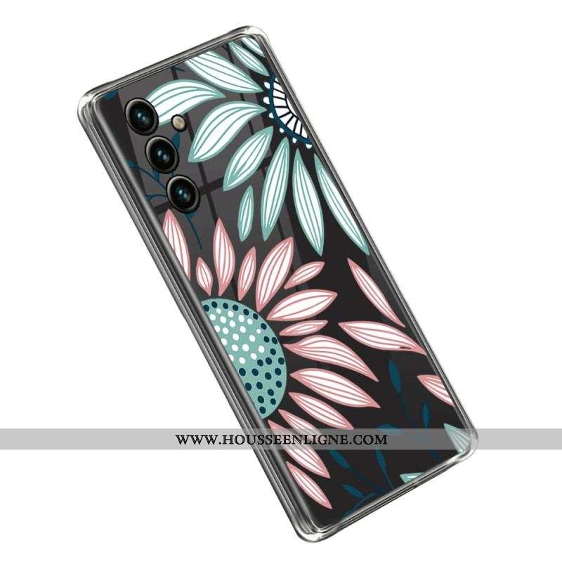 Coque Samsung Galaxy A14 5G / A14 Transparente Florale